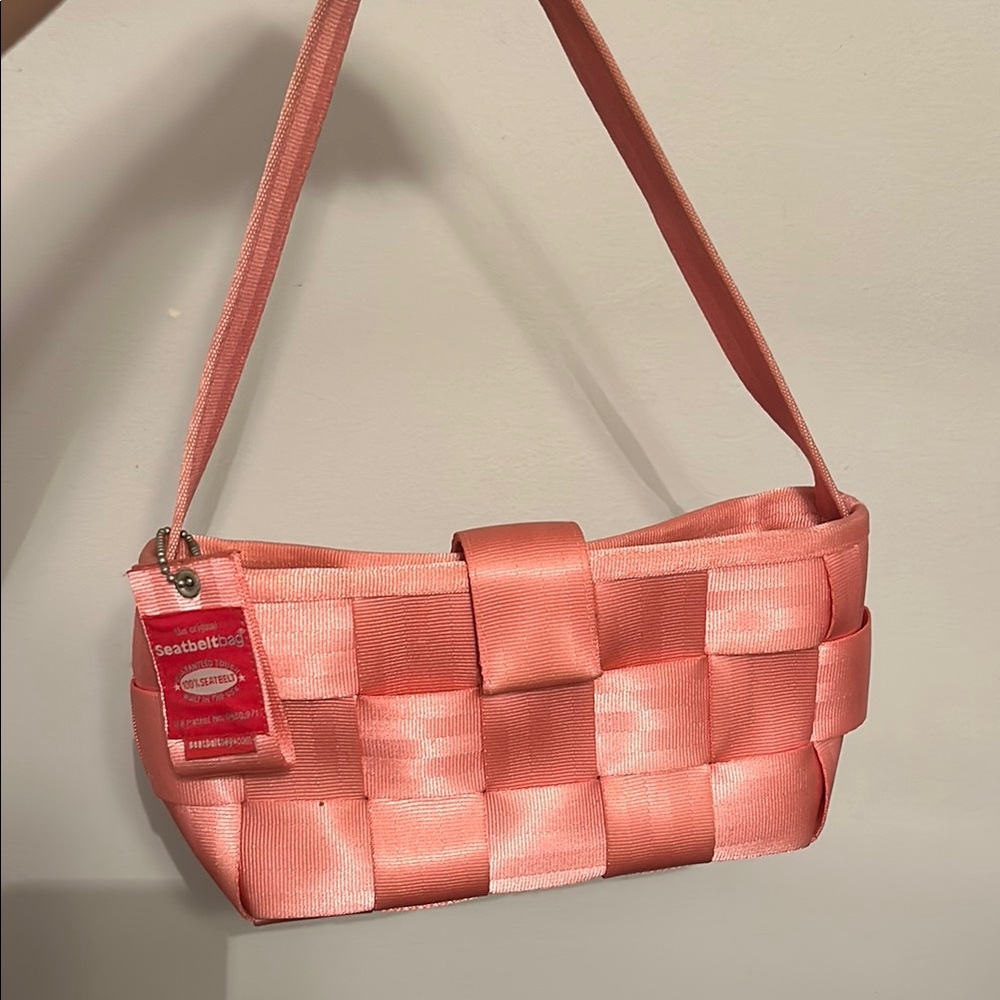 HARVEYS Woven Coral Shoulder Bag